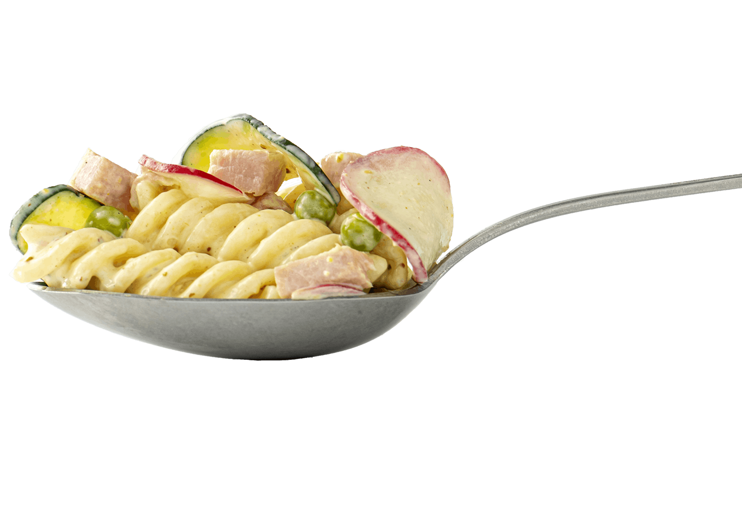 Pastasalade ham mosterd halve lepel